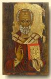 Saint Nicholas the Thaumaturge - exhibited at the Temple Gallery, specialists in Russian icons